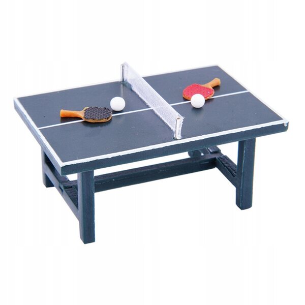 Mini tavolo da ping pong in legno per bambini, accessorio gioco sicuro e portatile