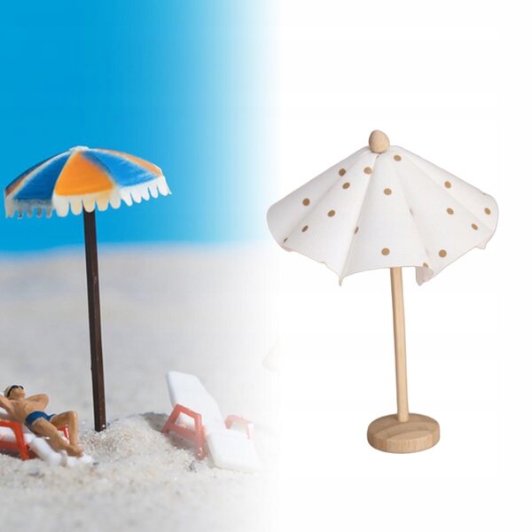 1:12 Miniatur-Strandschirm für Puppenhaus, dekoratives Accessoire