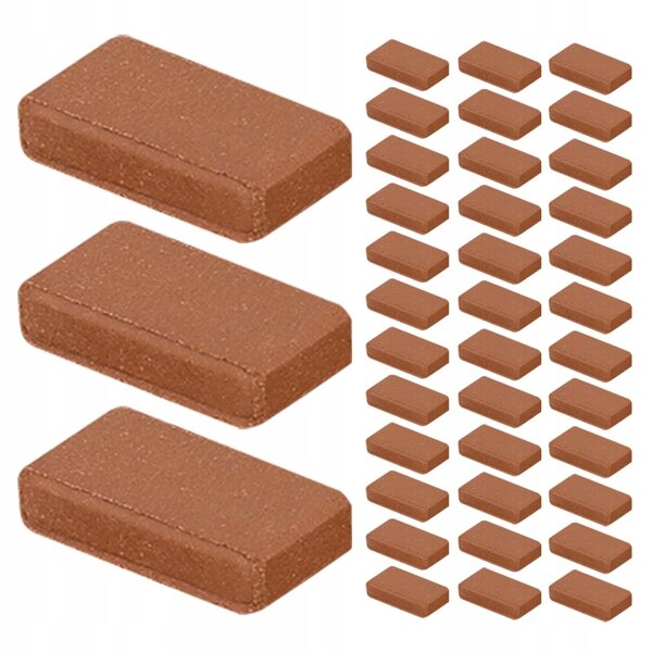 300 SZTUK MINI CERAMICZNYCH CEGIEŁEK DO DEKORACJI OGRODU W SKALI