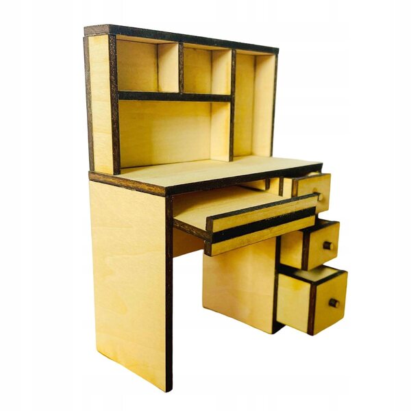 Mini Tavolo per Bambole in Legno 1:12 Mobili per Casa delle Bambole Decorativo