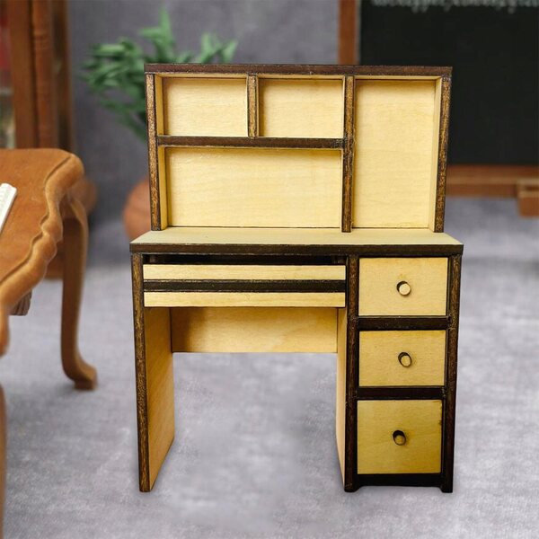 Mini Tavolo per Bambole in Legno 1:12 Mobili per Casa delle Bambole Decorativo