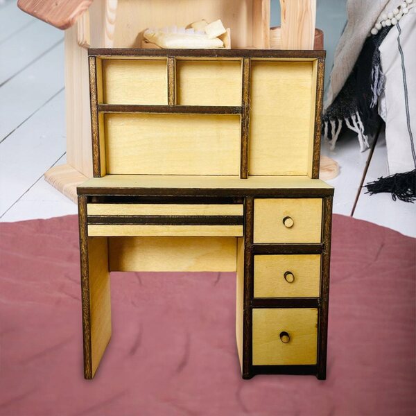 Mini Tavolo per Bambole in Legno 1:12 Mobili per Casa delle Bambole Decorativo