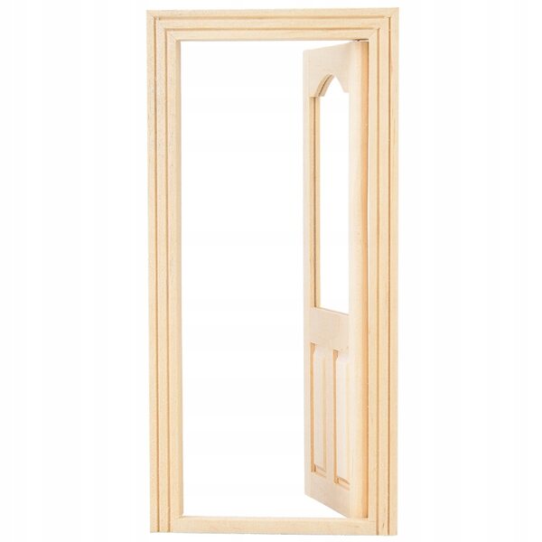 1:12 Doll House Mini drewniane meble do drzwi DIY