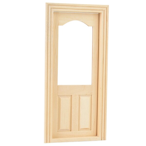 1:12 Doll House Mini drewniane meble do drzwi DIY