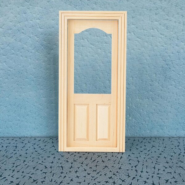 1:12 Doll House Mini drewniane meble do drzwi DIY