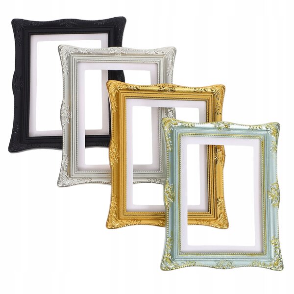 Lot de 4 mini rampes décoratives en résine vintage pour photos et décorations créatives