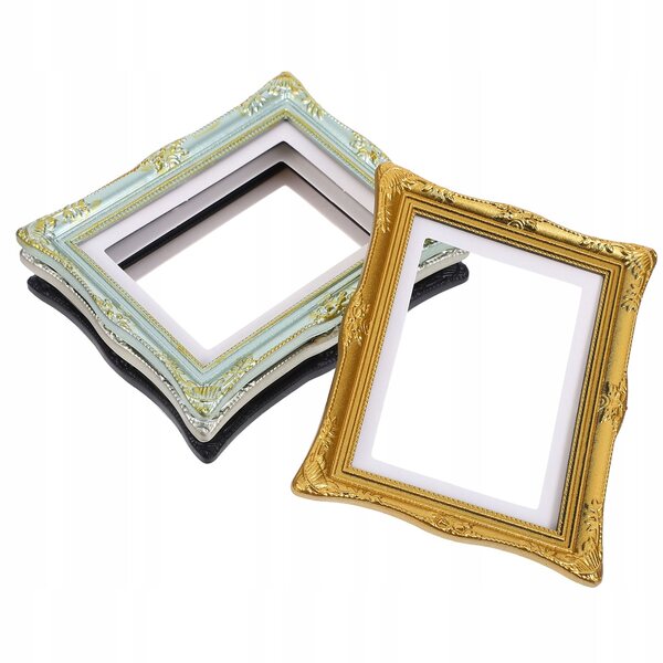 Lot de 4 mini rampes décoratives en résine vintage pour photos et décorations créatives