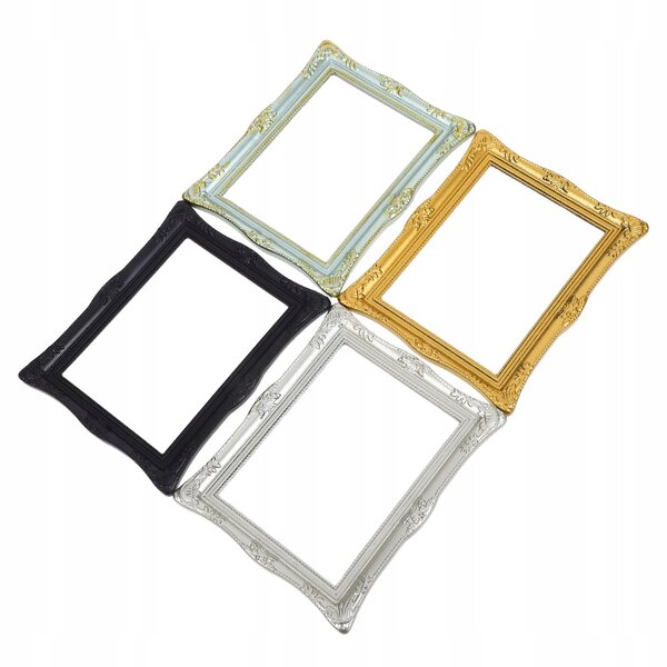 Lot de 4 mini rampes décoratives en résine vintage pour photos et décorations créatives