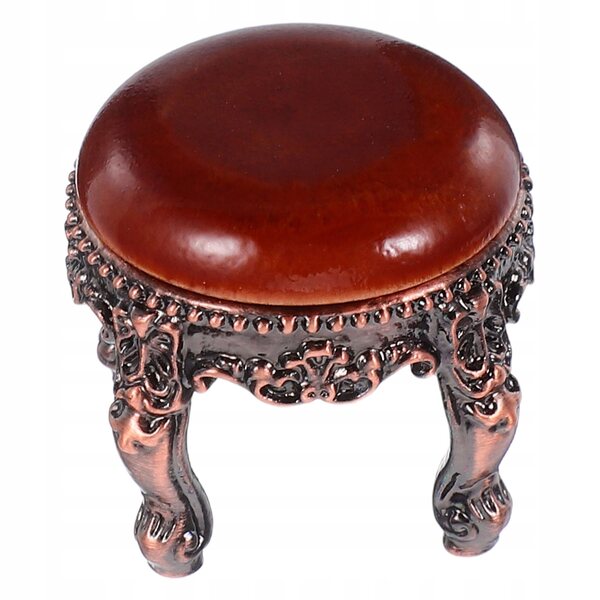Dekorative Mini-Bank aus Metall und Holz für Feenhaus und Garten