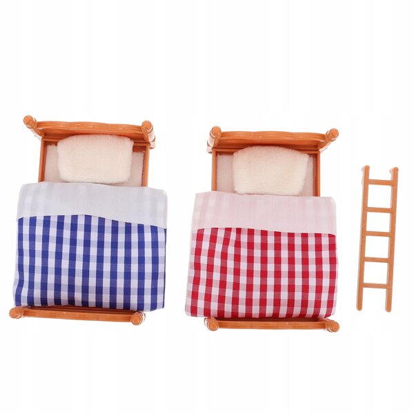 Mini Letto A Castello per Casa delle Bambole, Design Realistico e Materiali Resistenti
