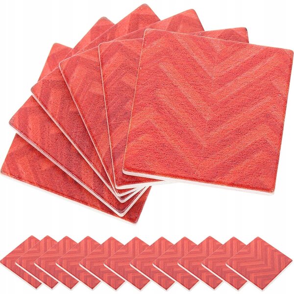 Set 27 Miniute Tavole Rosse in Legno per Decorare Casa delle Bambole