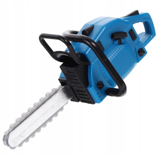 Mini kosiarka da giardino in PVC blu per case di bambole e decorazioni