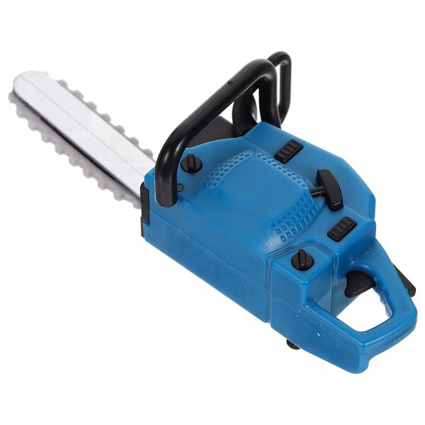 Mini kosiarka da giardino in PVC blu per case di bambole e decorazioni