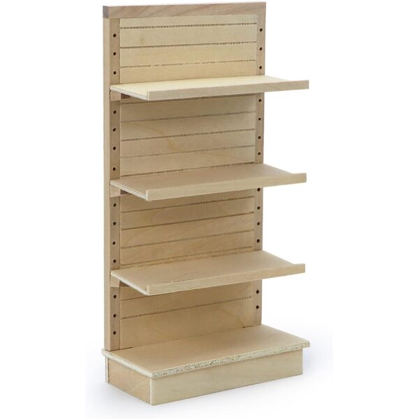Miniatura in Legno Vetrina e Scaffale per Casa delle Bambole 17x8 cm