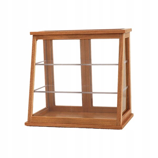 1:12 Puppenhaus-Miniatur-Kuchenschrank aus Holz – Vitrine mit 3 Ebenen