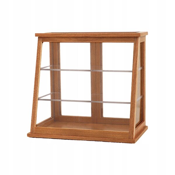 1:12 Puppenhaus-Miniatur-Kuchenschrank aus Holz – Vitrine mit 3 Ebenen
