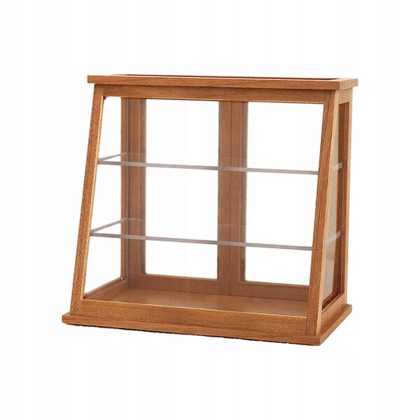 1:12 Puppenhaus-Miniatur-Kuchenschrank aus Holz – Vitrine mit 3 Ebenen
