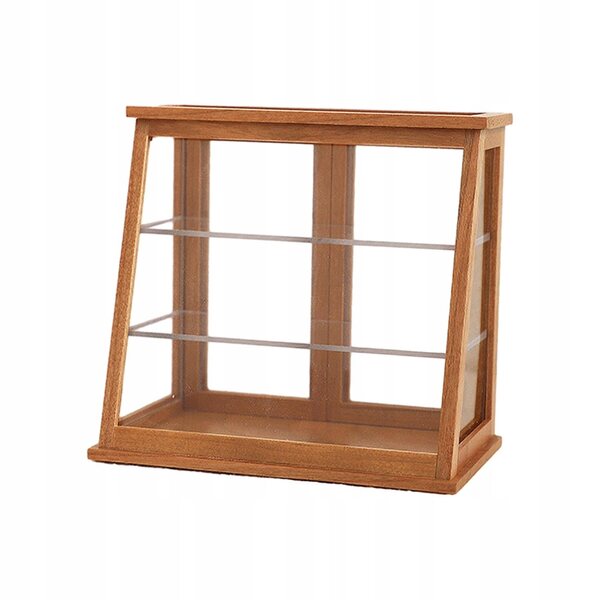 1:12 Puppenhaus-Miniatur-Kuchenschrank aus Holz – Vitrine mit 3 Ebenen