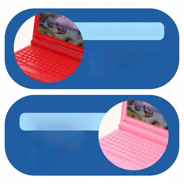 Set 15 Mini Laptop in Plastica Multicolore per Bambini Creativi e Didattici