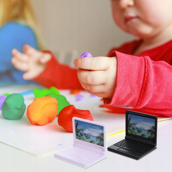 Set 15 Mini Laptop in Plastica Multicolore per Bambini Creativi e Didattici