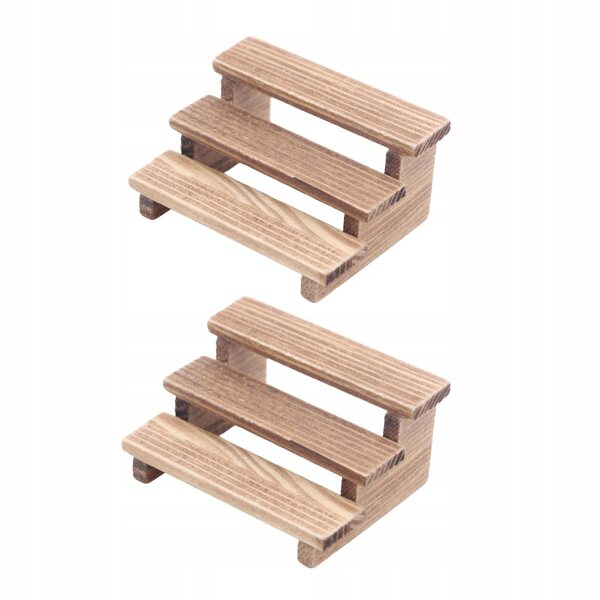Mini-Pflanzenregal-Set aus Holz im Maßstab 1:12 für Puppenhäuser