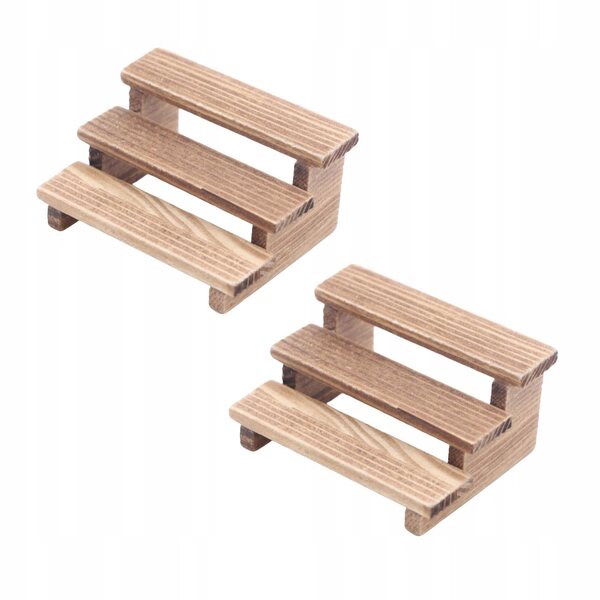 Mini-Pflanzenregal-Set aus Holz im Maßstab 1:12 für Puppenhäuser