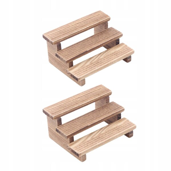 Mini-Pflanzenregal-Set aus Holz im Maßstab 1:12 für Puppenhäuser