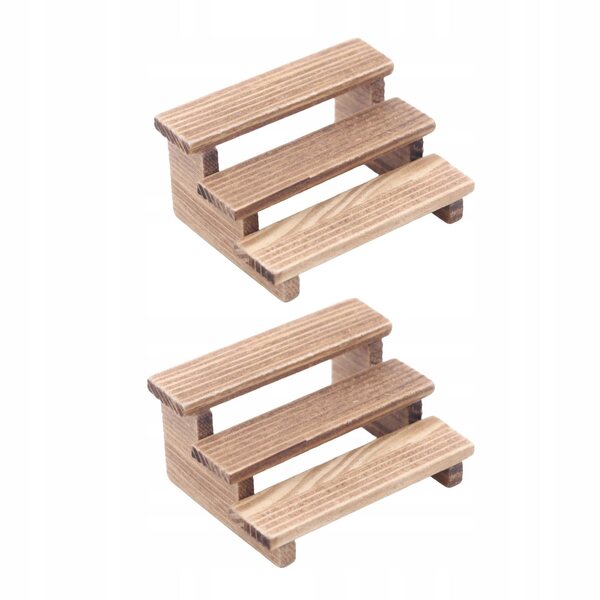 Mini-Pflanzenregal-Set aus Holz im Maßstab 1:12 für Puppenhäuser