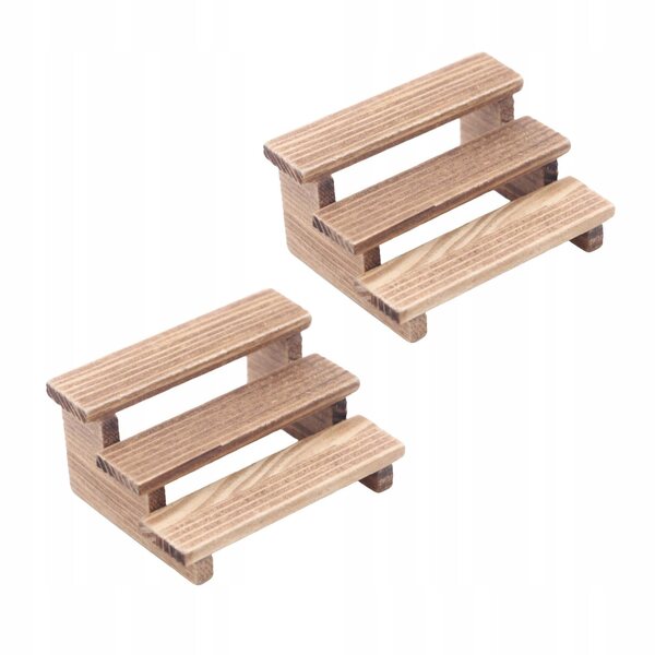 Mini-Pflanzenregal-Set aus Holz im Maßstab 1:12 für Puppenhäuser