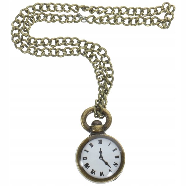 Mini orologio da tasca decorativo per casa delle bambole in metallo leggero