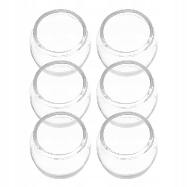 Lot de 6 mini pots en verre transparent pour décorations miniatures 2,4 cm