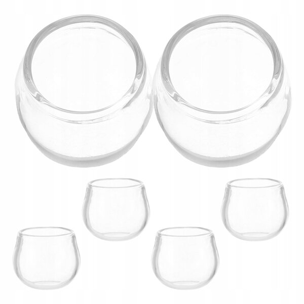Lot de 6 mini pots en verre transparent pour décorations miniatures 2,4 cm