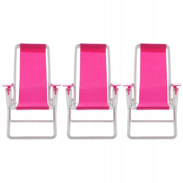 Set 3 Mini Sedie per Bambini in ABS e Tessuto, Decorazione e Gioco