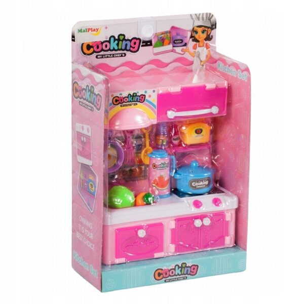 Mini cucina giocattolo per bambine con accessori, giochi di ruolo 3+ anni