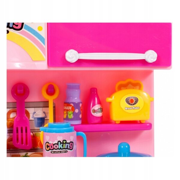 Mini cucina giocattolo per bambine con accessori, giochi di ruolo 3+ anni