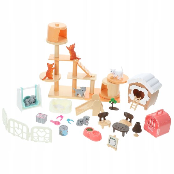 Interaktives Katzenspielzeug-Set für Kinder mit sicherem und lehrreichem Design