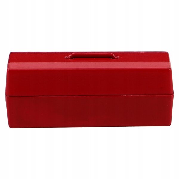 Mini cassetta attrezzi rossa per casa delle bambole 1:12, realistica e portatile