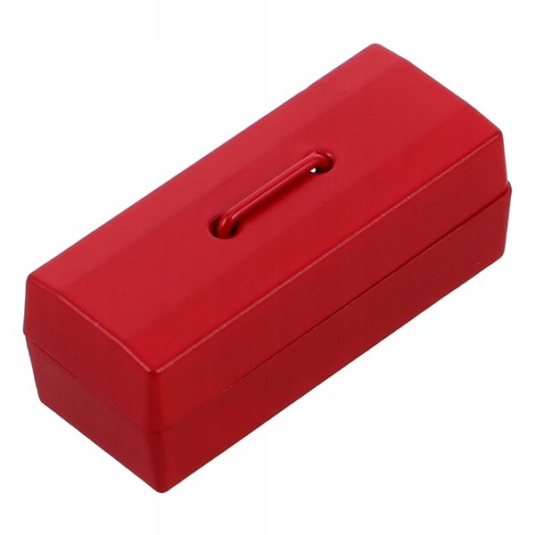 Mini cassetta attrezzi rossa per casa delle bambole 1:12, realistica e portatile