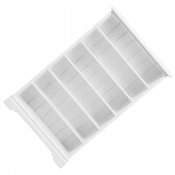 Mini libreria in legno bianco 6 ripiani in scala 1:12 per case di bambole