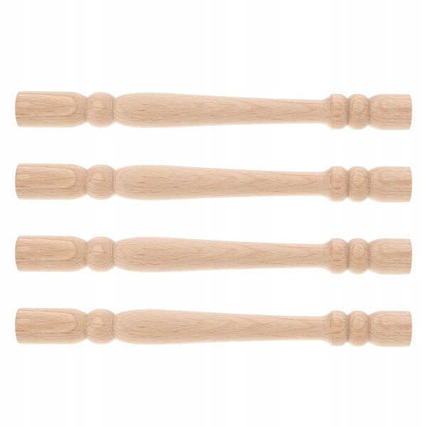 4 Miniatur-Holzmodelle für beige Puppenhausmöbel und Treppen