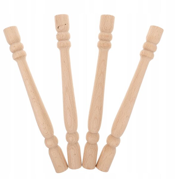 4 Miniatur-Holzmodelle für beige Puppenhausmöbel und Treppen