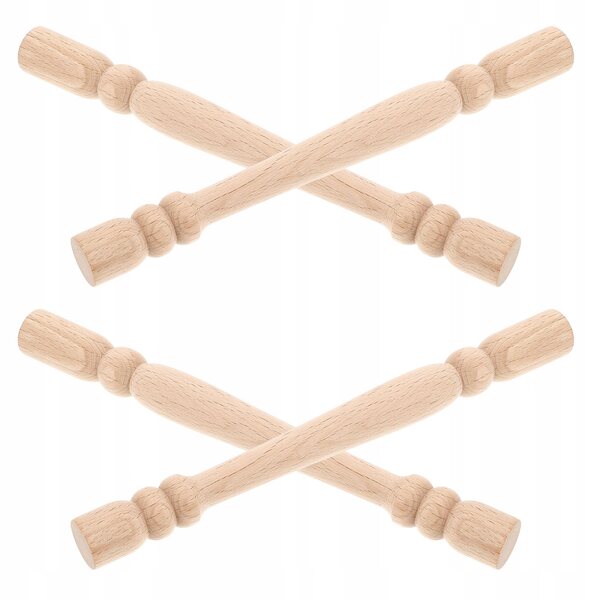 4 Miniatur-Holzmodelle für beige Puppenhausmöbel und Treppen