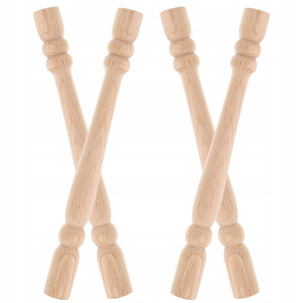 4 Miniatur-Holzmodelle für beige Puppenhausmöbel und Treppen