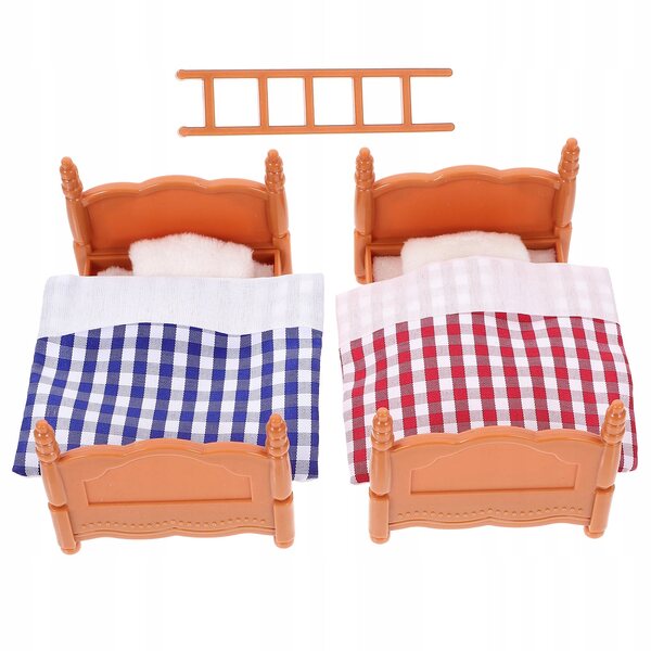 Mini Letto A Castello Per Casa Delle Bambole Realistico In Plastica 10x8x6 cm
