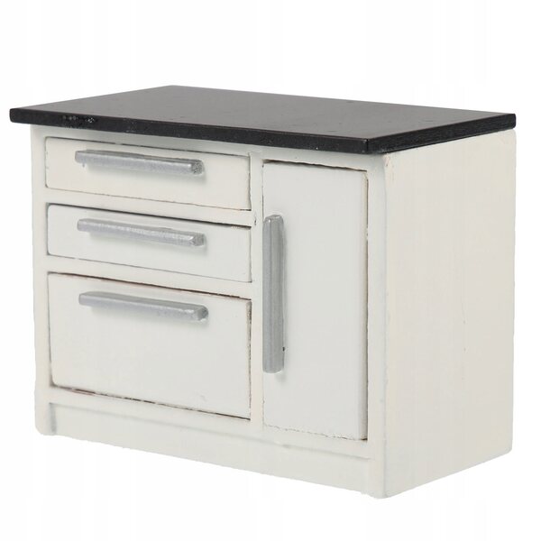 Mobili Miniatura in Legno per Casa delle Bambole 8,5x5x6,7 cm Colore Avorio