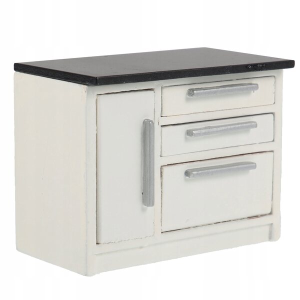 Mobili Miniatura in Legno per Casa delle Bambole 8,5x5x6,7 cm Colore Avorio