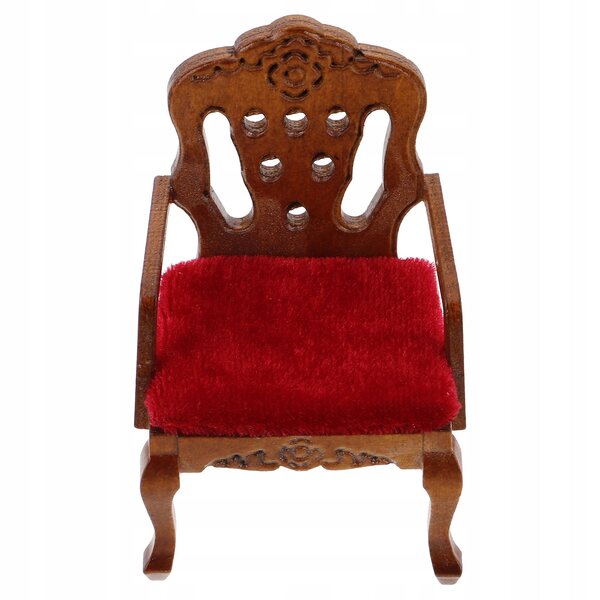 Mini Sedia Vintage in Legno per Casa delle Bambole in Scala 1:12 - Eleganza e Realismo