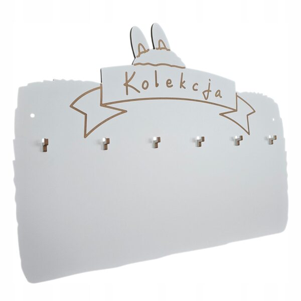 Presa da parete porta bambole Labubu L-6 in MDF 63x47 cm, ideale esposizione