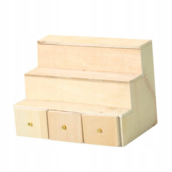 Miniatura mobili in legno per casa delle bambole scala 1:12 con 3 cassetti