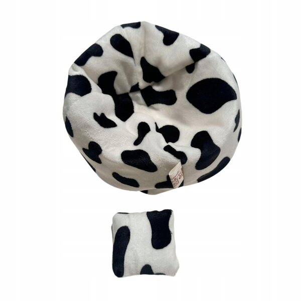 Miniatura divano con cuscino per casa delle bambole 17 cm bianco e nero
